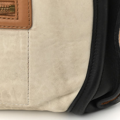 Celine Smooth Calfskin Shrunken Lambskin Medium Tri-Color Luggage White 16 of 20