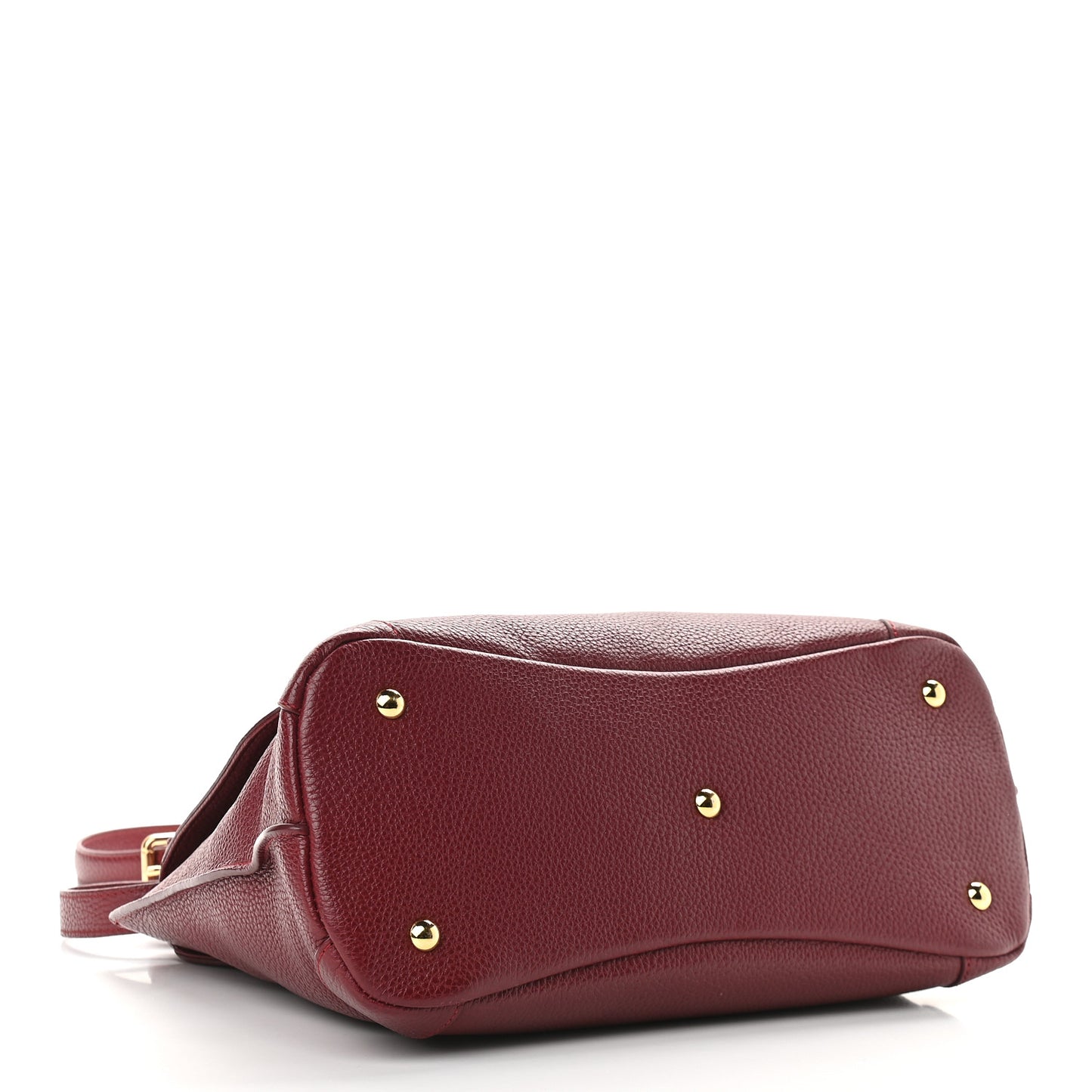 Grained Calfskin First Lady Satchel Burgundy