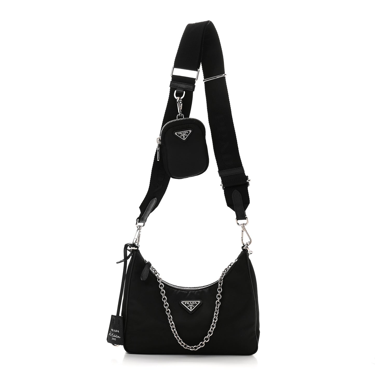 Nylon Re-Edition 2005 Shoulder Bag Black
