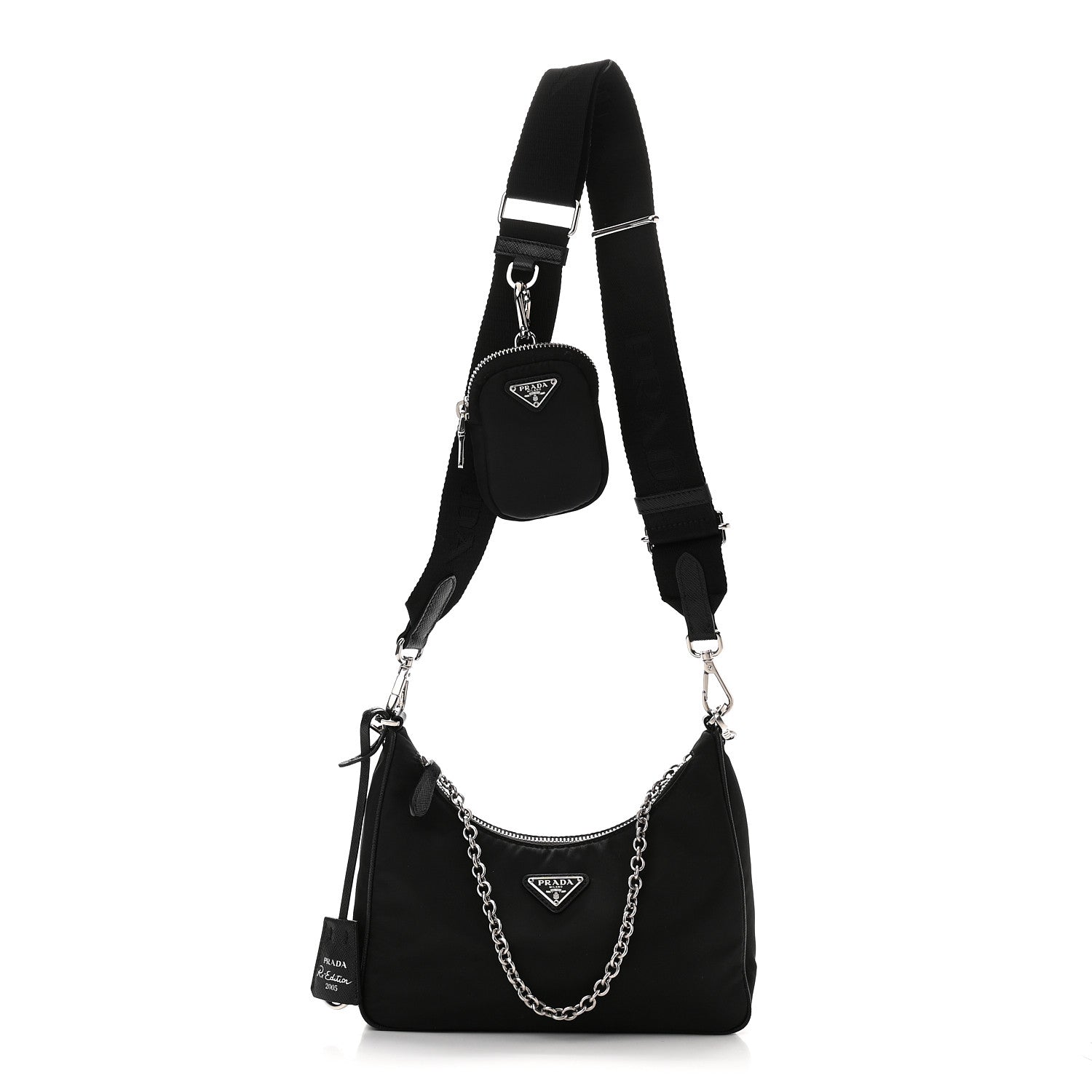 Prada Nylon Re-Edition 2005 Shoulder Bag Black 1 of 8