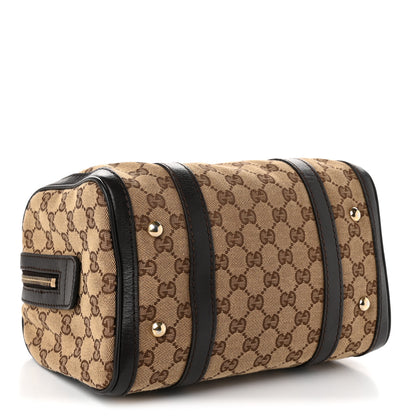 Gucci Monogram Small Boston Dark Brown 4 of 11