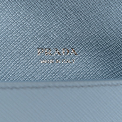 Prada Saffiano Triangle Envelope Flap Wallet Astrale 7 of 7