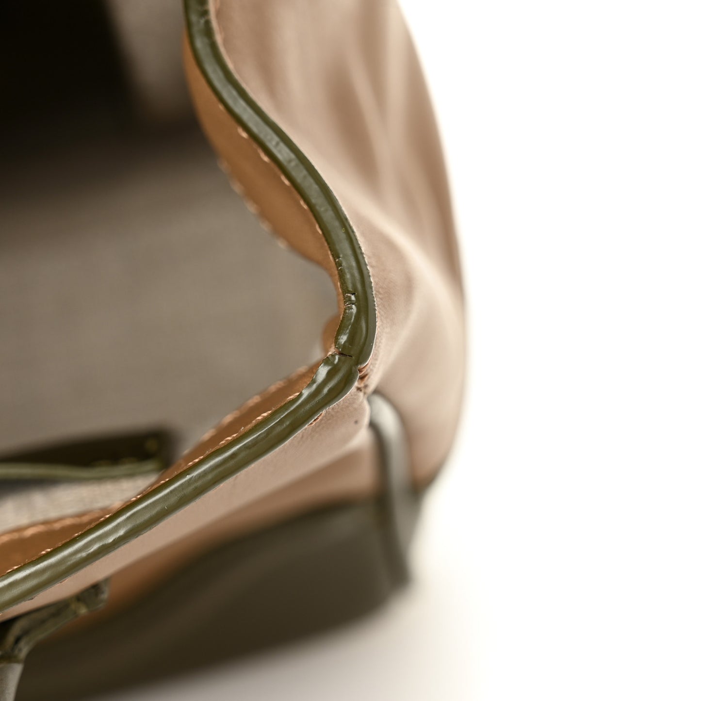 Calfskin Medium Palazzo Empire Bag Army Black Neutral