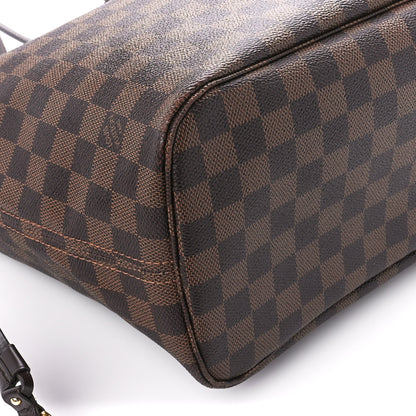 Louis Vuitton Damier Ebene Neo Neverfull MM Rose Ballerine 10 of 14