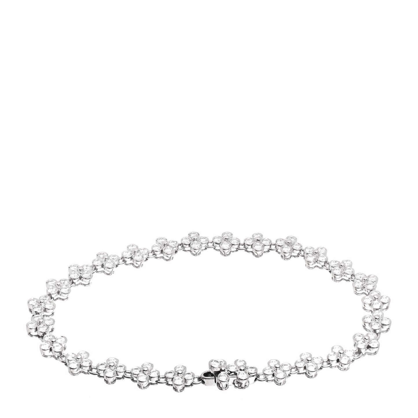 Platinum Diamond Lace Tennis Bracelet