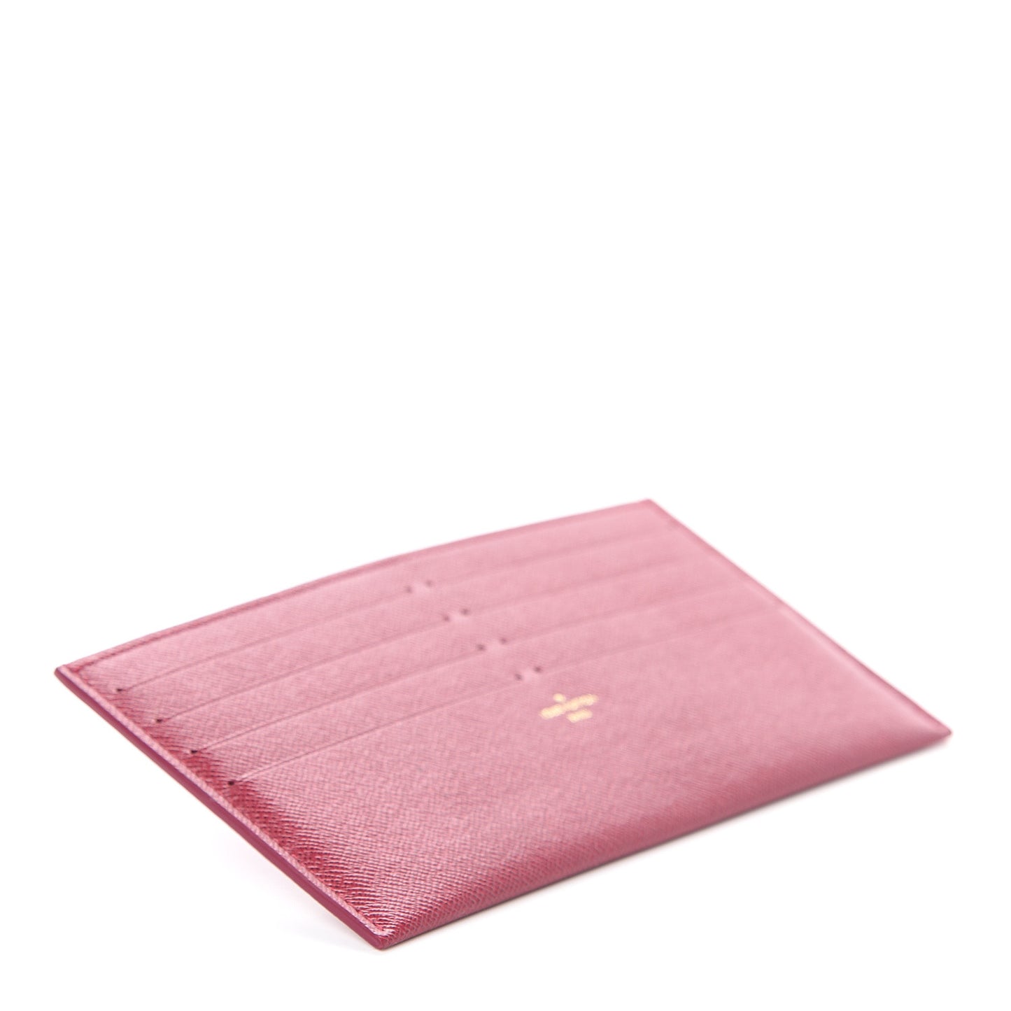 Calfskin Felicie Card Holder Insert Fuchsia