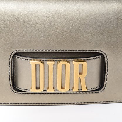 Christian Dior Metallic Smooth Calfskin Dio(r)evolution Flap Bag Gold 14 of 14