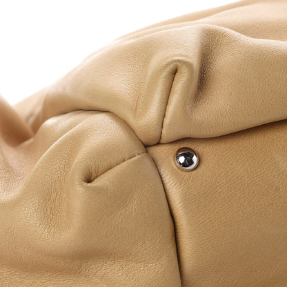Chanel Lambskin Lax Accordion Hobo Beige 12 of 15