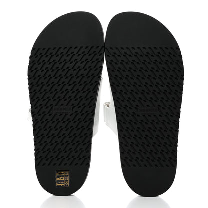 Hermes Calfskin Womens Chypre Sandals 38 White 5 of 9