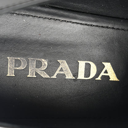 Prada Vernice Triangle 50mm Loafers 38.5 Black 8 of 9