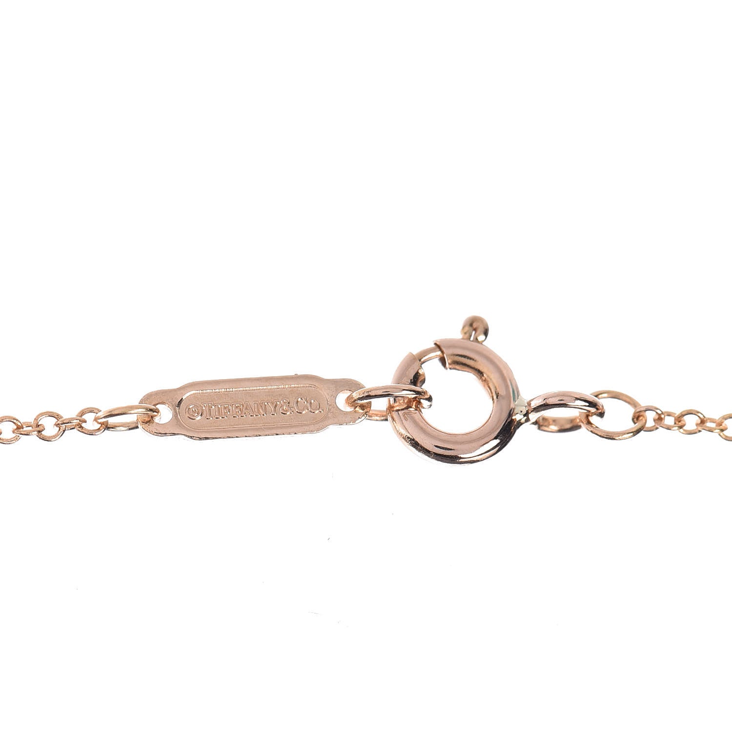 Tiffany 18K Rose Gold Mini Heart Lock Pendant Necklace 5 of 7