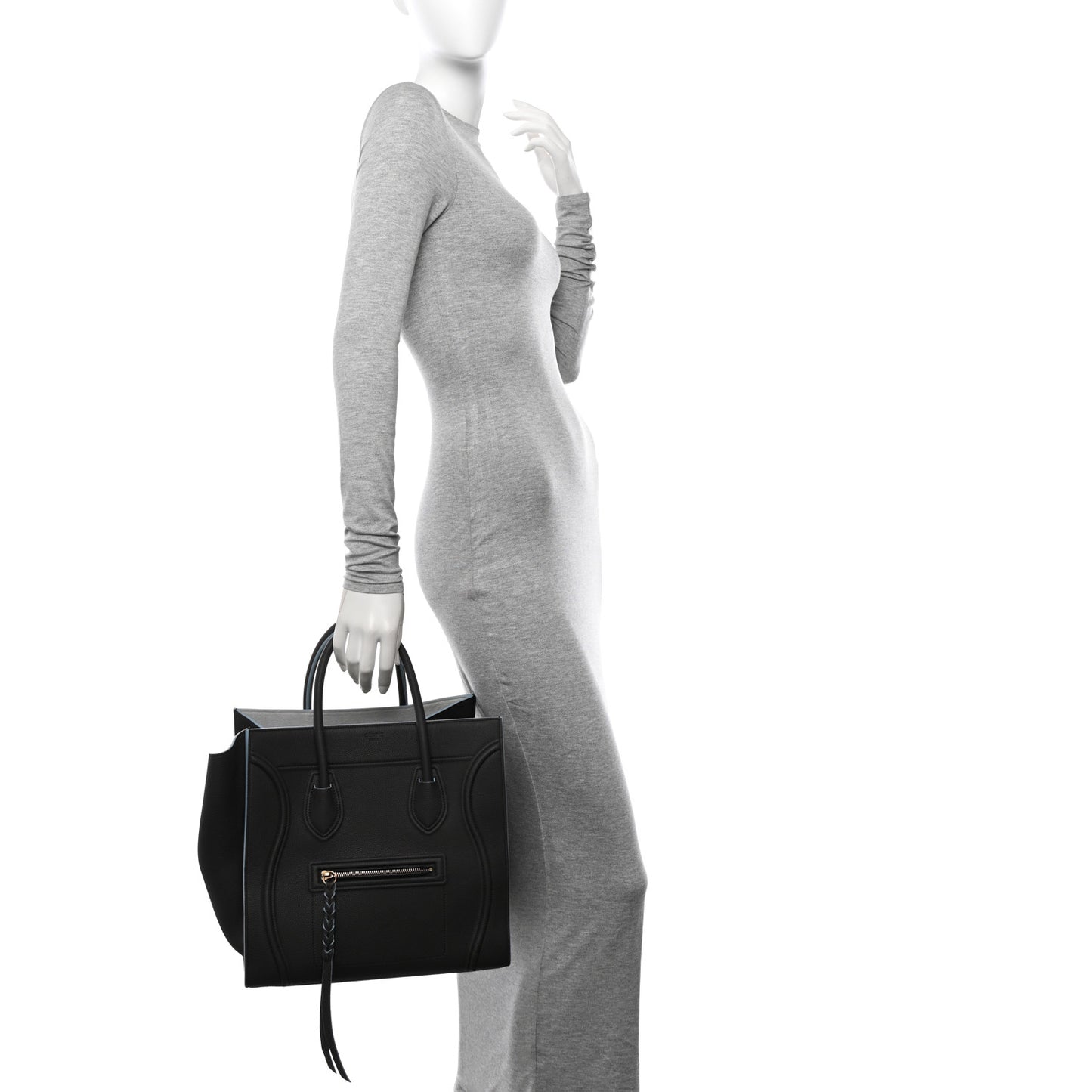 Baby Grained Calfskin Medium Phantom Luggage Anthracite