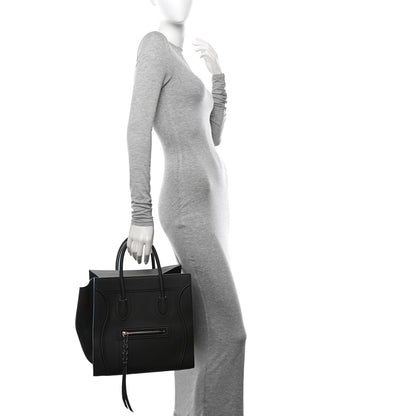 Celine Baby Grained Calfskin Medium Phantom Luggage Anthracite 2 of 11