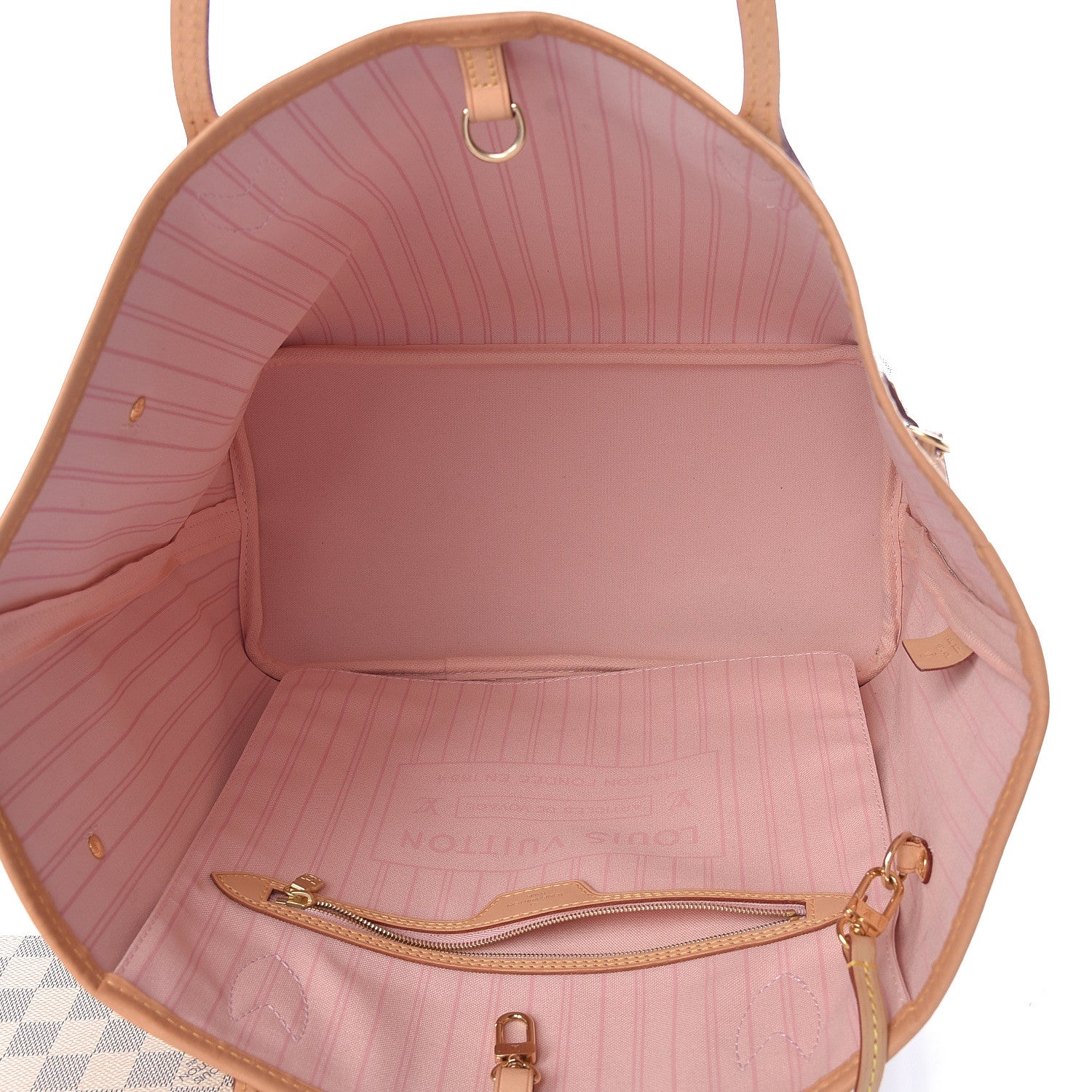 Louis Vuitton Damier Azur Neo Neverfull MM Rose Ballerine 5 of 10