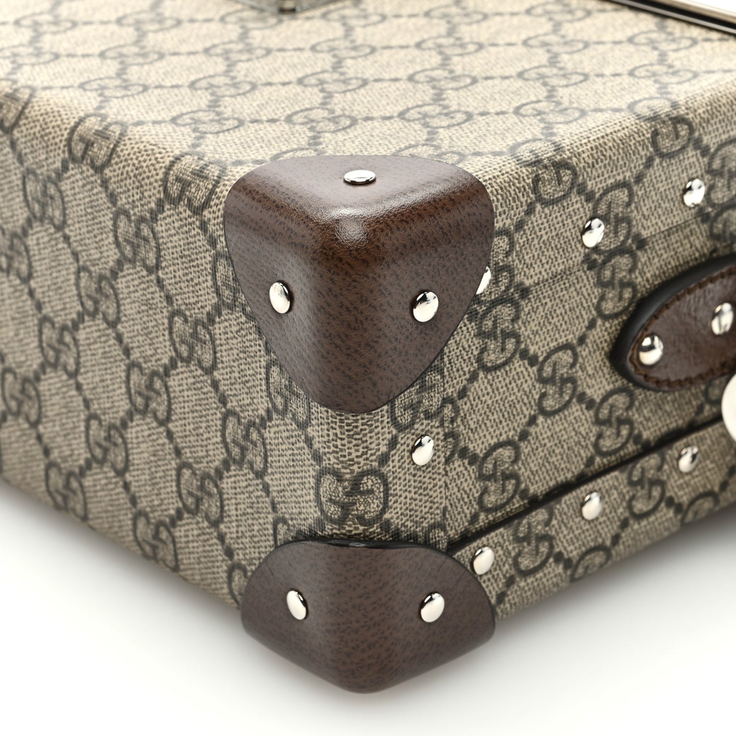 GG Supreme Monogram Globe-Trotter Beauty Case Brown