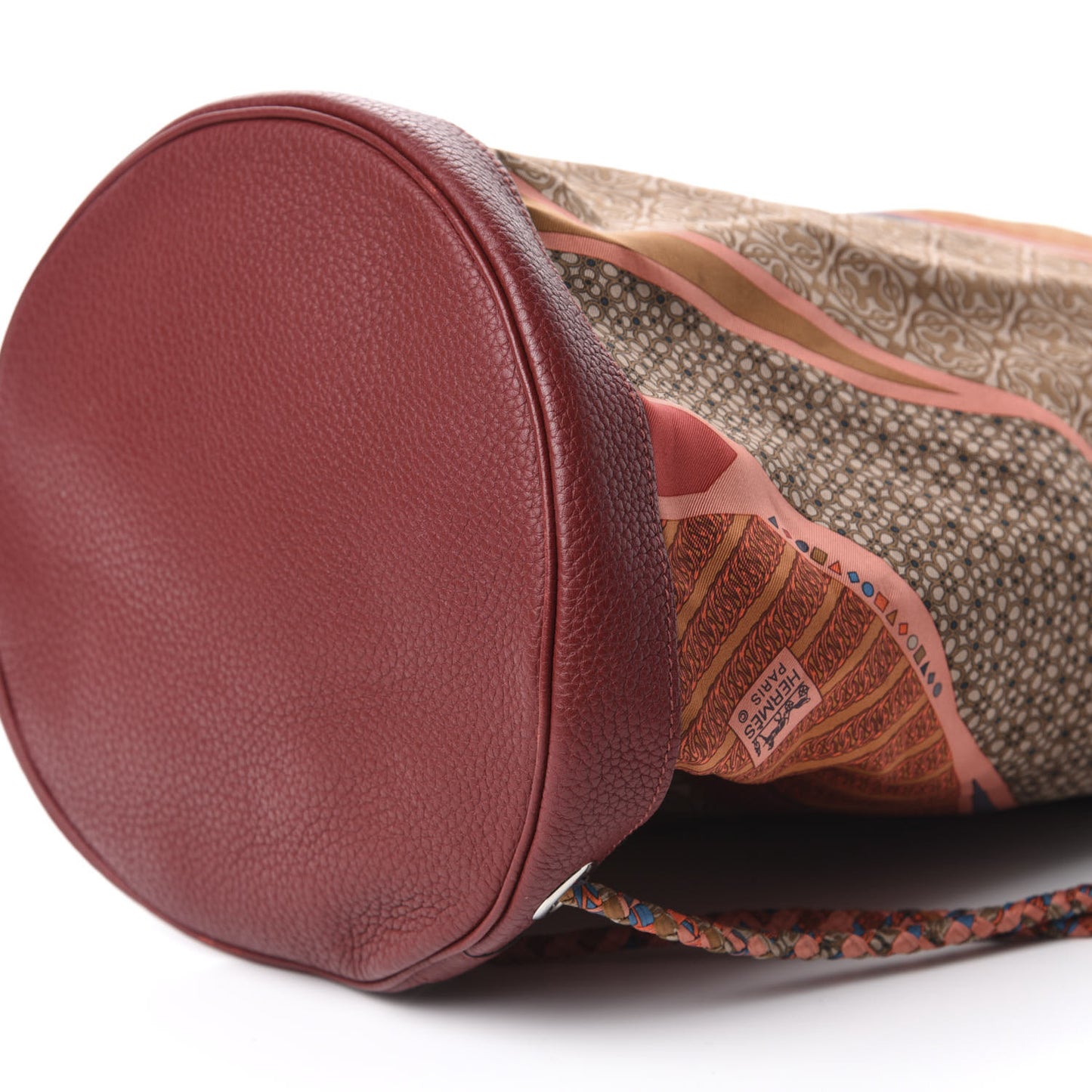 Silk Togo Carre en Cravates Soie Cool Flamingo Pink Deer Brown Orange