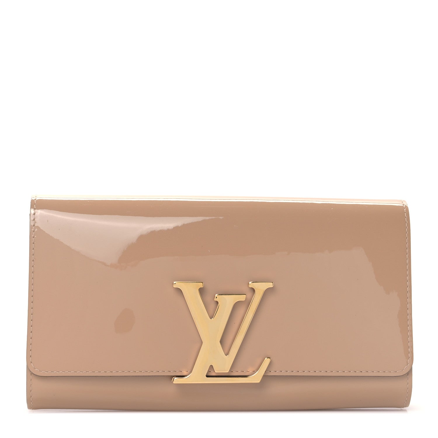 Louis Vuitton Patent Louise Clutch Nude 1 of 8