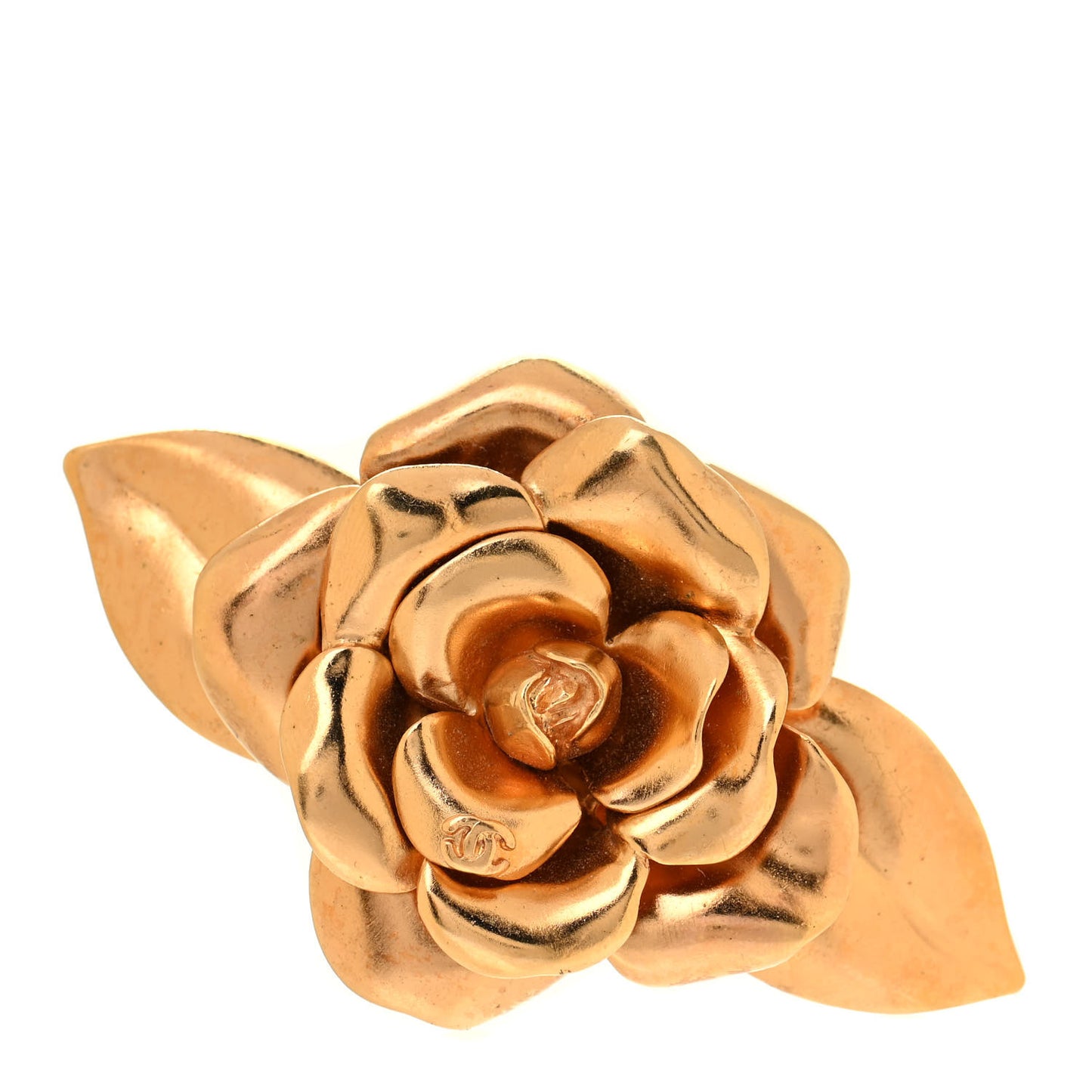 CC Rose Hair Clip Barette Gold