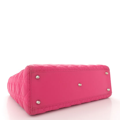 Christian Dior Lambskin Cannage Large Lady Dior Pink 4 of 13