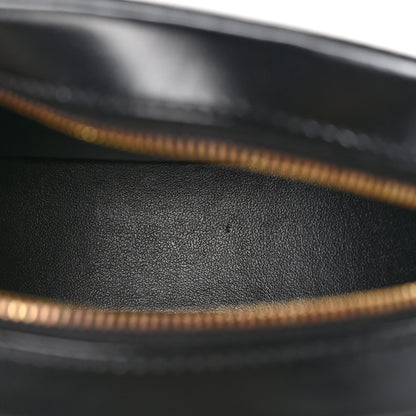 Celine Smooth Calfskin Cuir Small Triomphe Oval Crossbody Purse Black 5 of 10