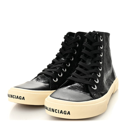 Balenciaga Agneau Arena Womens Paris High Top Sneakers 37 Black 3 of 8