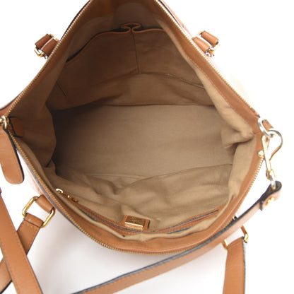 MCM Visetos Medium Essentials Shopper Tote Cognac 6 of 17