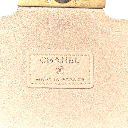 Chanel Calfskin Quilted Archi Chic Square Wallet On Chain WOC Beige 8 of 11