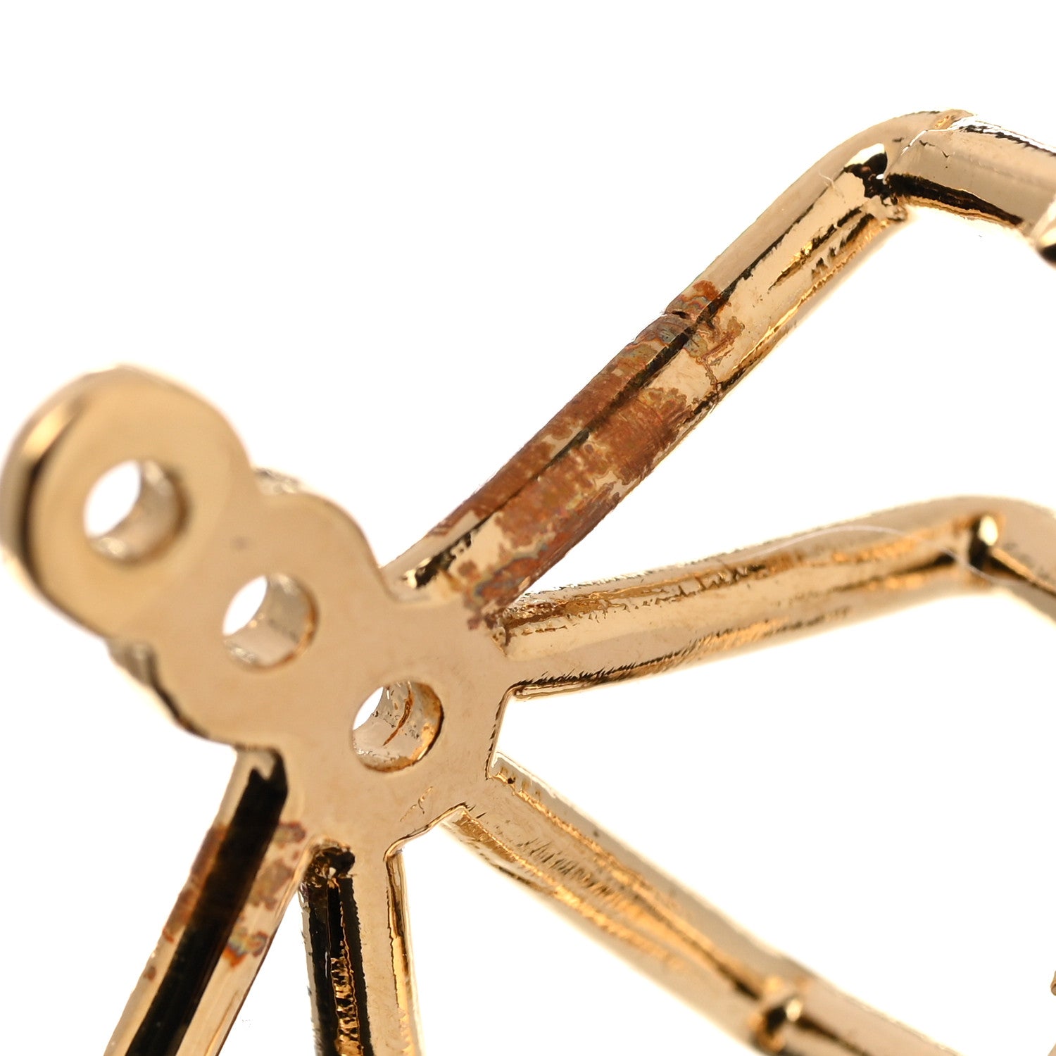 Louis Vuitton Metal Cruiser Earrings Gold 5 of 6