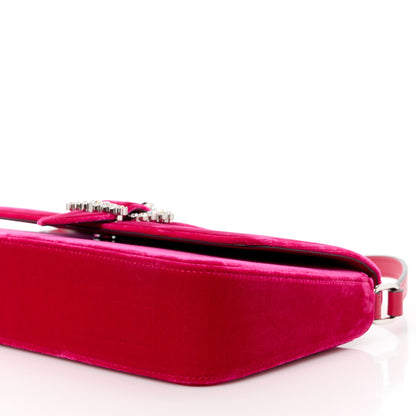 Jimmy Choo Velvet Crystal Cheri Shoulder Bag Royal Red 10 of 11