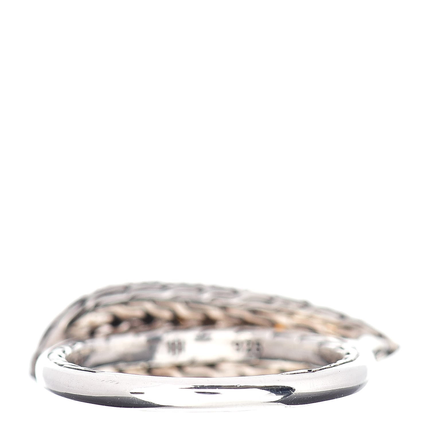 John Hardy Sterling Silver Garnet Citrine Sapphire Pyrite Marcasite Classic Chain Lava Ring 54 6.75 4 of 5