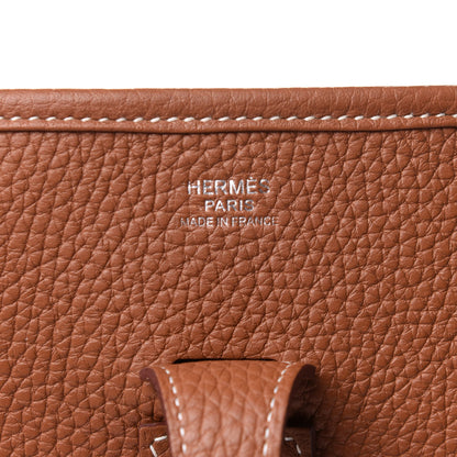 Hermes Taurillon Clemence Evelyne III PM Gold 6 of 10
