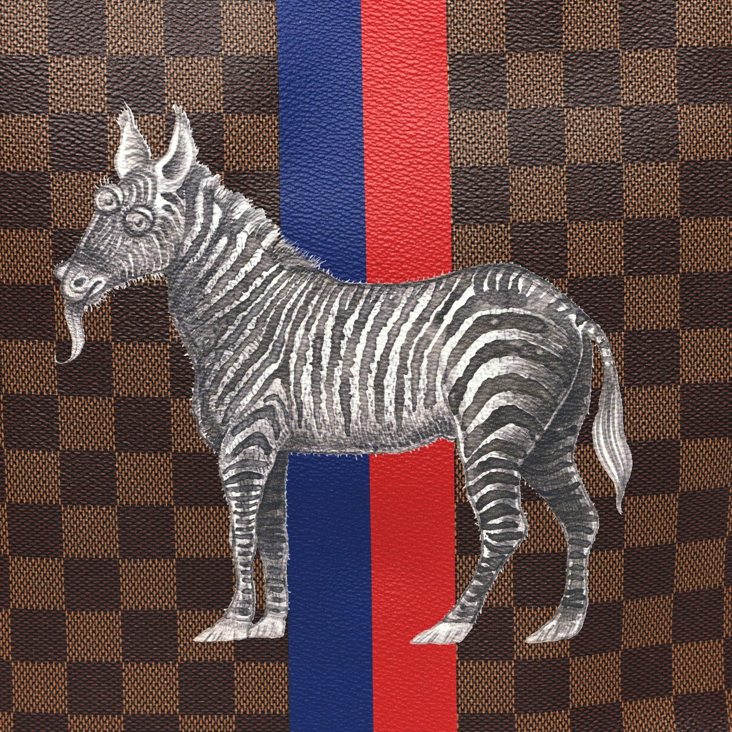 Louis Vuitton Savane Damier Ebene Zebra Atlas Tote 8 of 12