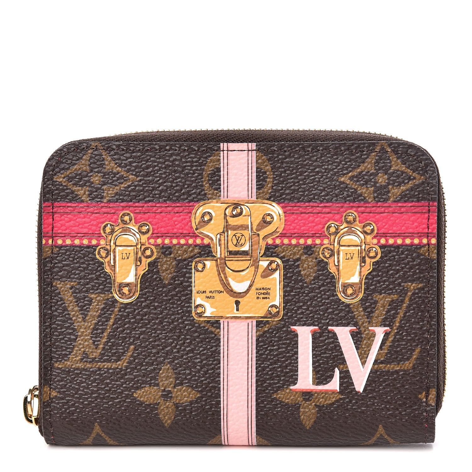 Louis Vuitton Monogram Summer Trunks Zippy Coin Purse 1 of 7