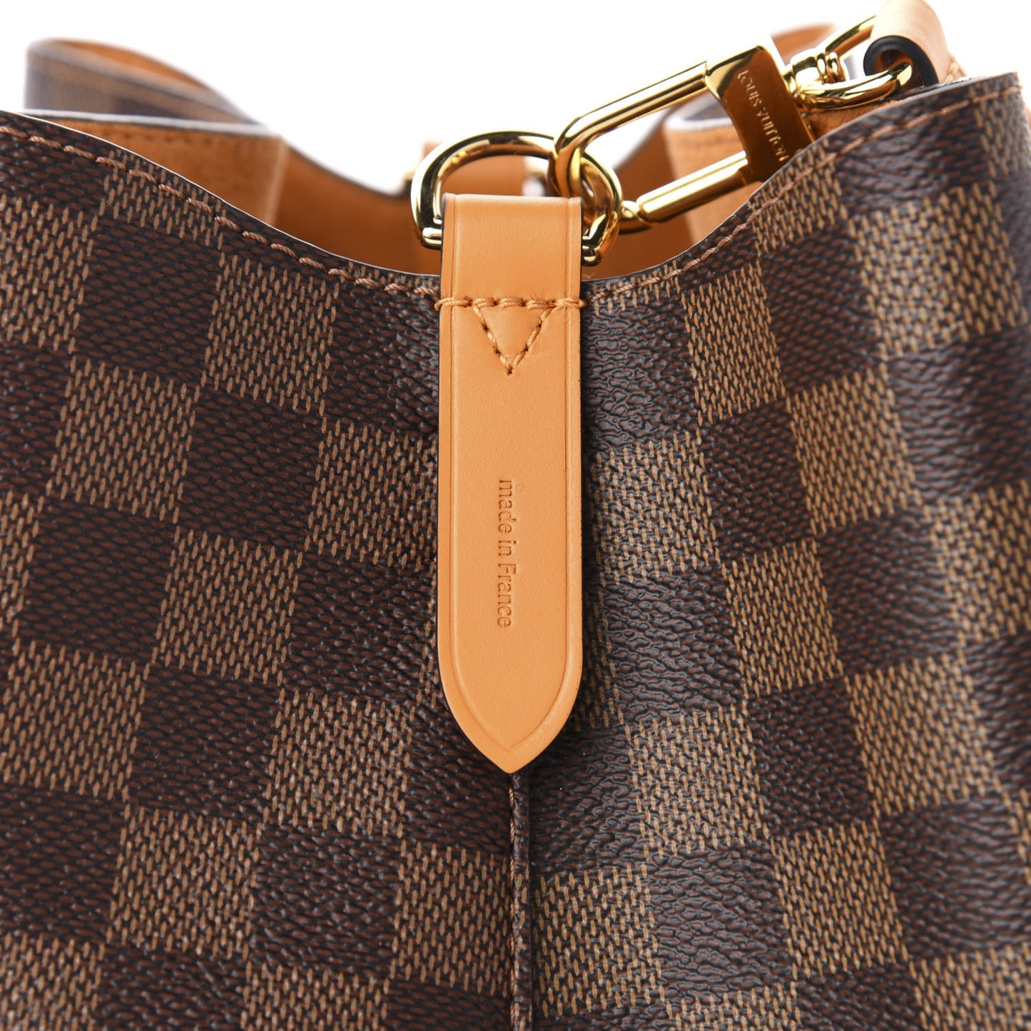 Damier Ebene Neonoe MM Safran
