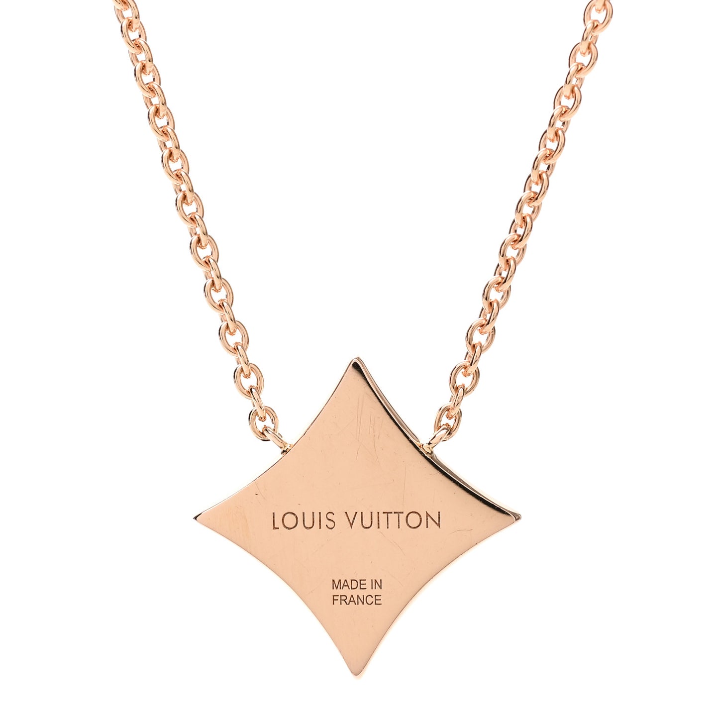 18K Pink Gold Mother Of Pearl Blossom Pendant Necklace