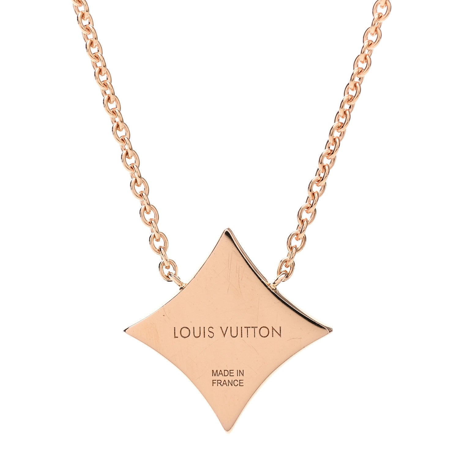 Louis Vuitton 18K Pink Gold Mother Of Pearl Blossom Pendant Necklace 4 of 5