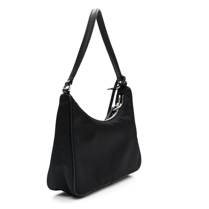 Prada Tessuto Nylon Saffiano Mini Re-Edition 2005 Bag Black 3 of 15