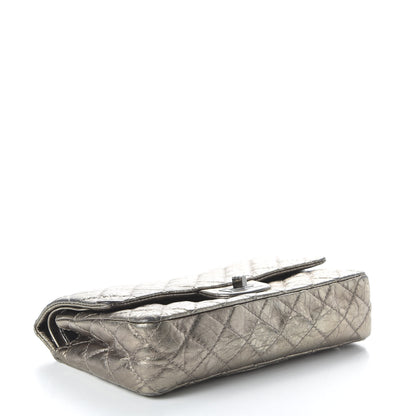 Chanel Metallic Aged Calfskin 2.55 Reissue 225 Flap Dark Silver 4 of 12