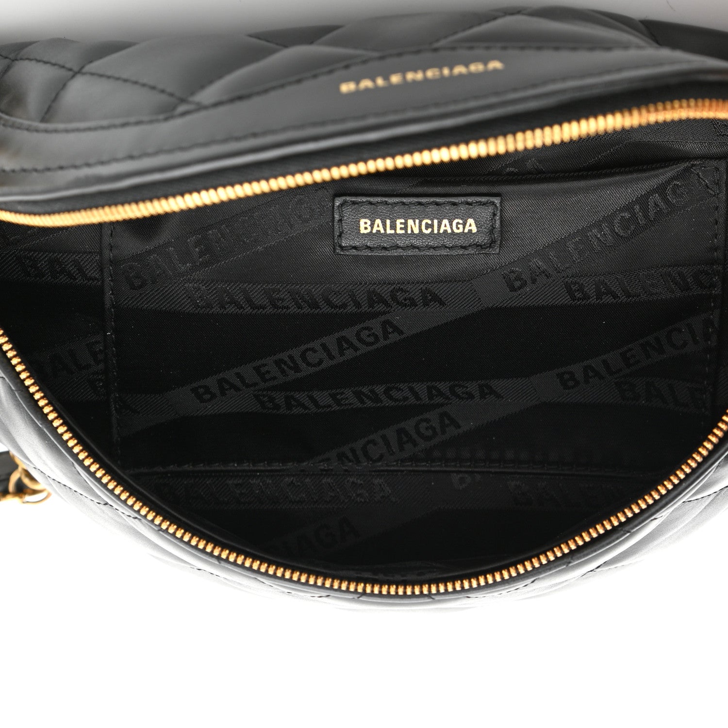 Balenciaga Calfskin Quilted XXS Souveniers Charms Belt Bag Black 5 of 9