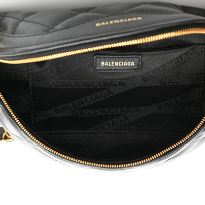 Balenciaga Calfskin Quilted XXS Souveniers Charms Belt Bag Black 5 of 9