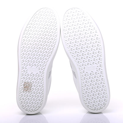 Hermes Calfskin Womens Advantage Sneakers 38 White Gris Argente 5 of 9