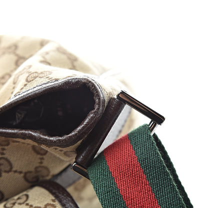 Gucci Monogram Web Medium Flap Messenger Beige Dark Brown 11 of 13