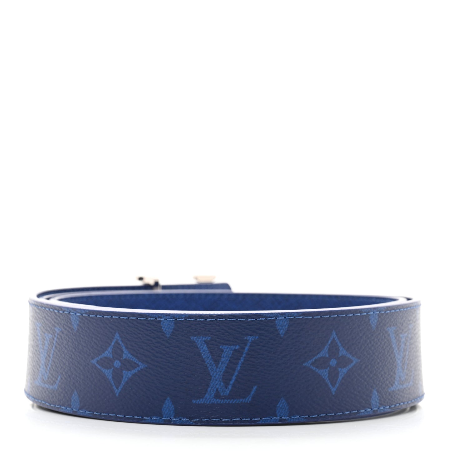 Monogram 40mm Reversible LV Initiales Belt 100 40 Cobalt Blue