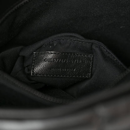 Saint Laurent Lambskin Quilted Monogram Monochrome Medium Loulou Puffer Chain Satchel Black 7 of 11