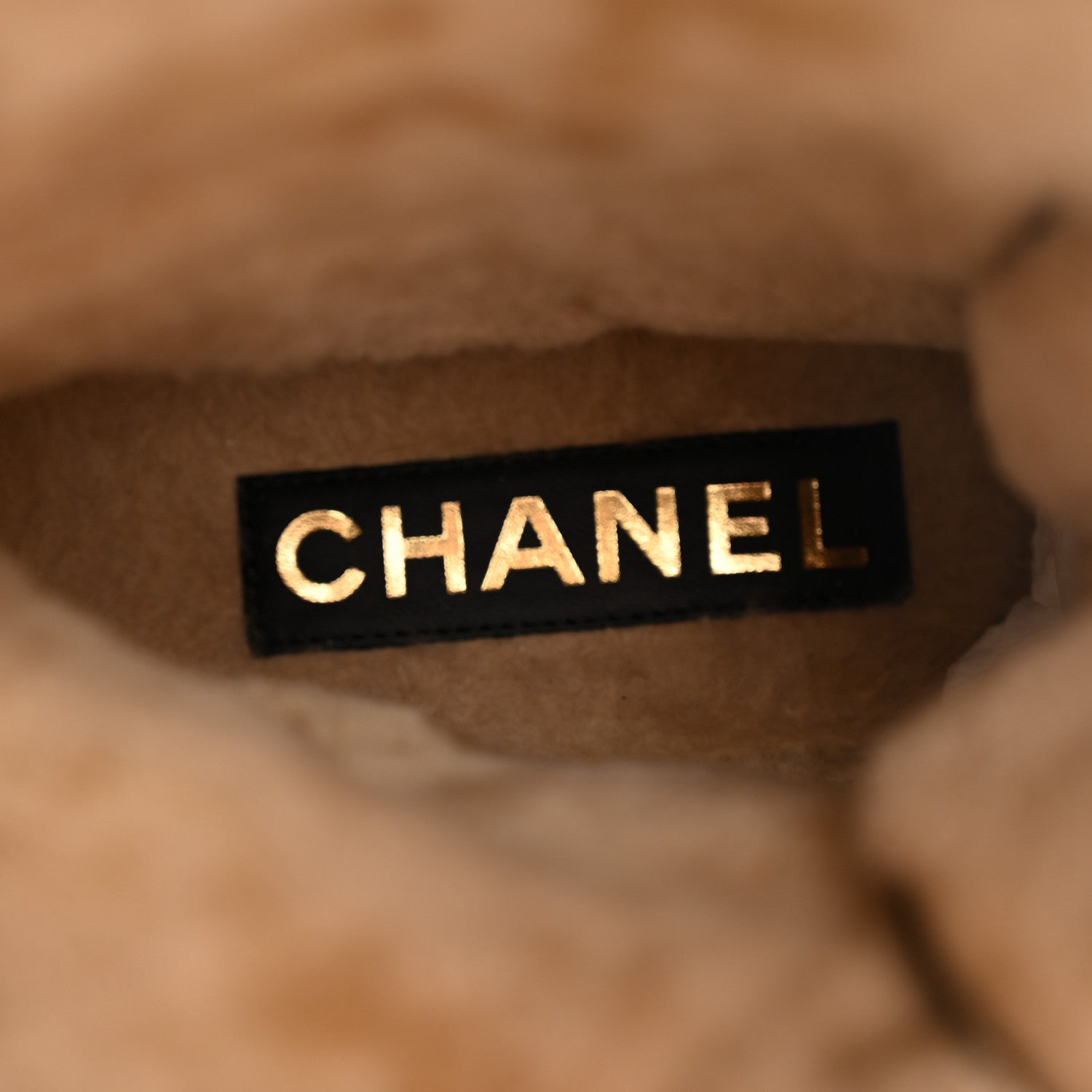 Chanel Suede Pony Hair Shearling Lace Up Combat Boots 40 Beige Black 8 of 15