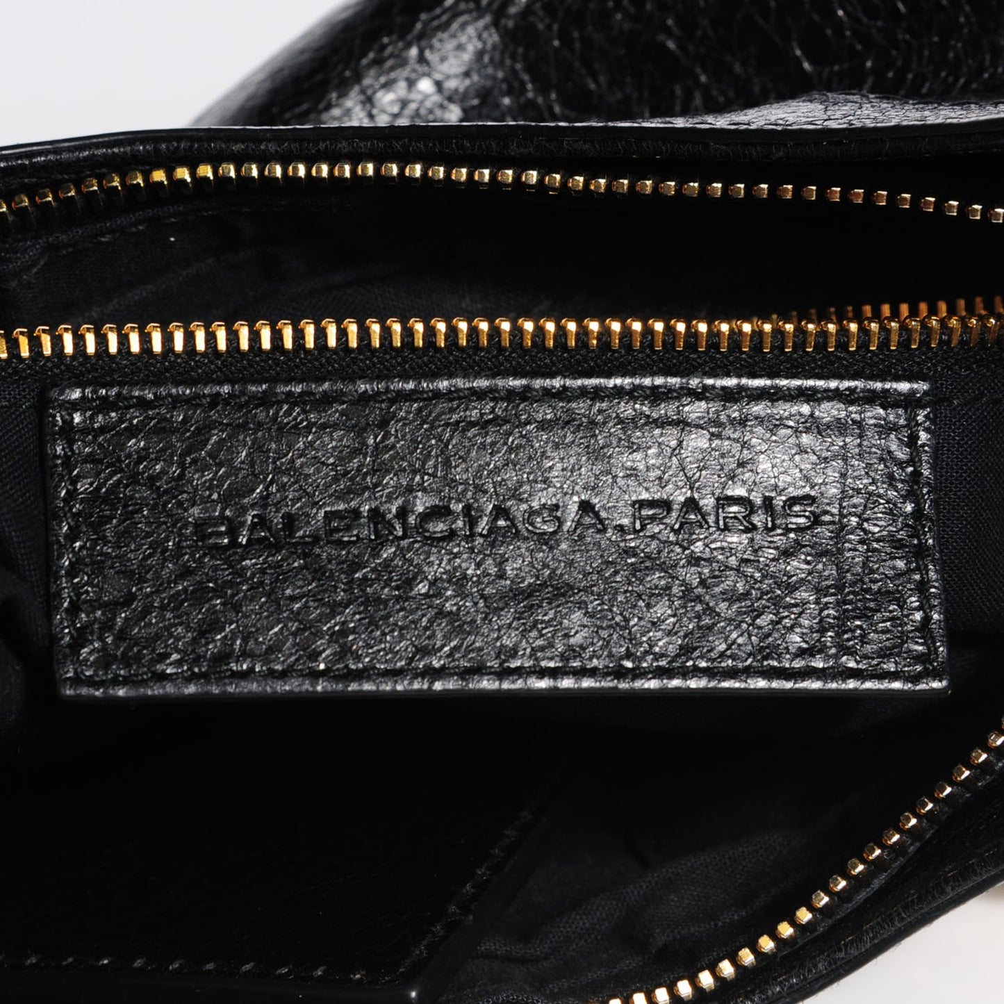Agneau Giant 12 Gold Hardware Hip Black