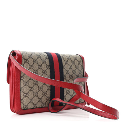 Gucci GG Supreme Monogram Medium Queen Margaret Shoulder Bag Red 3 of 10