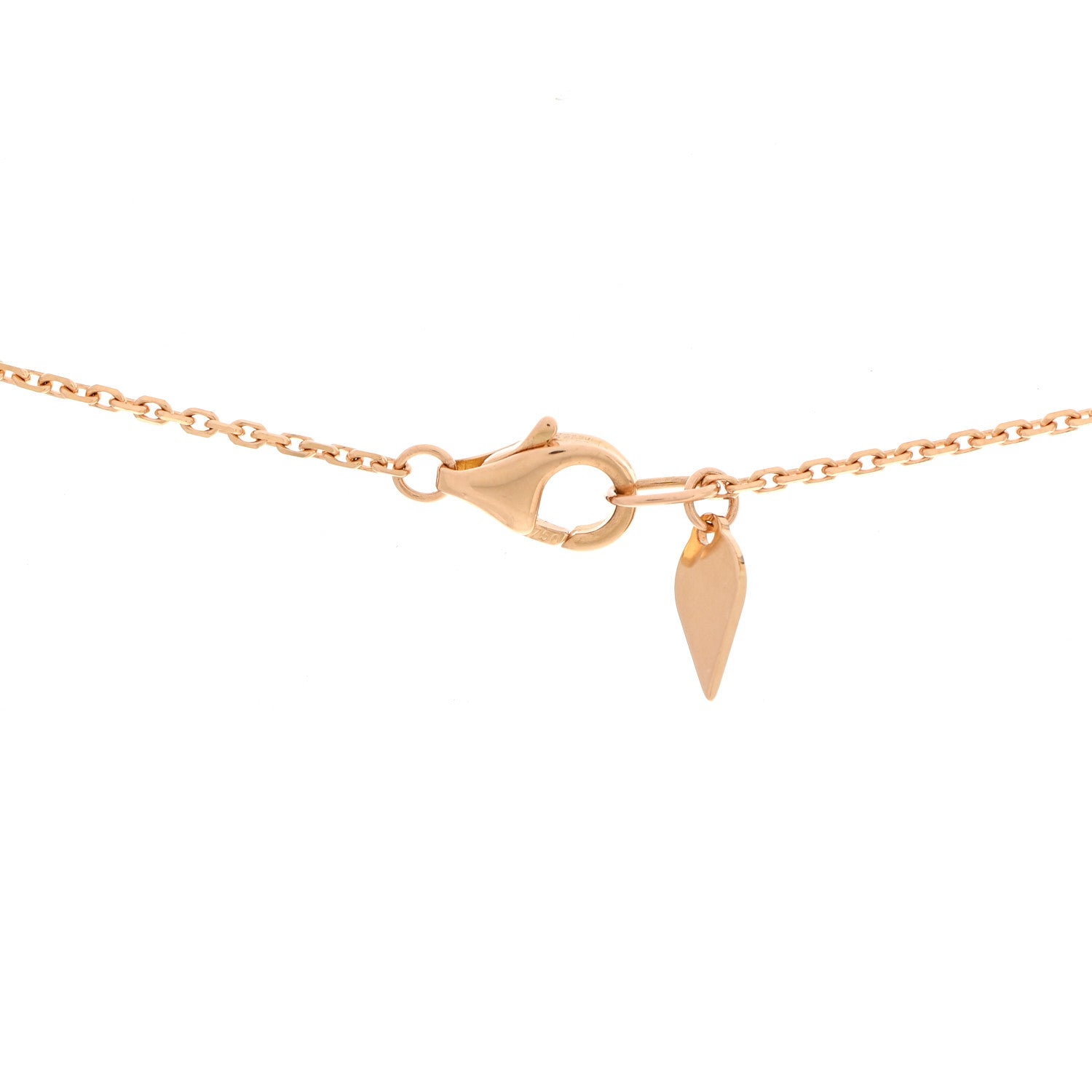 Piaget 18K Rose Gold Diamond Sunlight Pendant Necklace 5 of 6