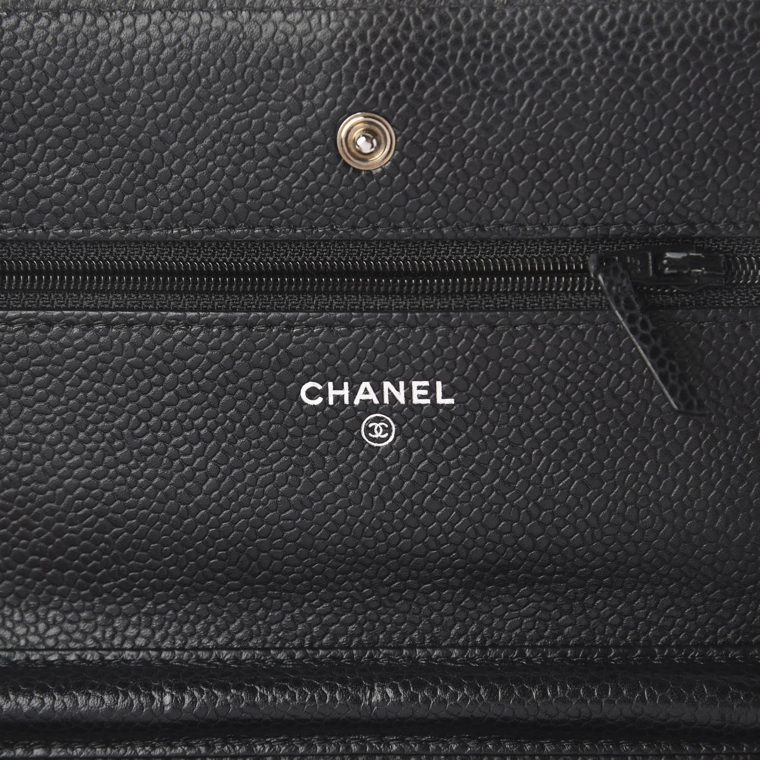 Chanel Caviar Quilted Wallet On Chain WOC Black 9 of 9