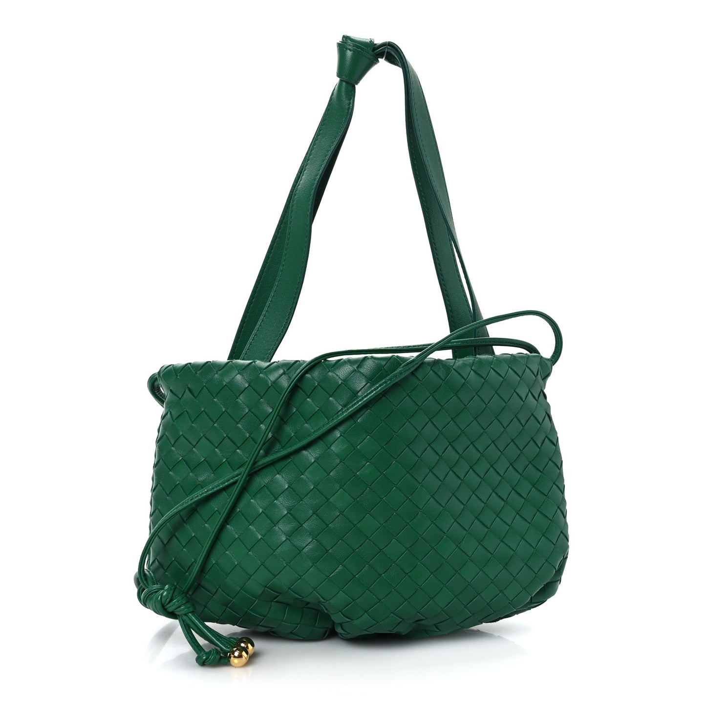 Nappa Intrecciato Small Bulb Racing Green